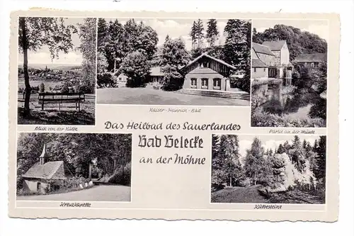 4788 WARSTEIN - BELECKE, Kulbesteine, Wassermühle, Kaiser-Heinrich-Bad, Kreuzkapelle, 1961