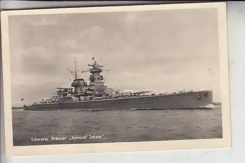 MILITÄR - SCHIFFE - NAVY 2.Weltkrieg / WWII / Schwerer Kreuzer Admiral Scheer