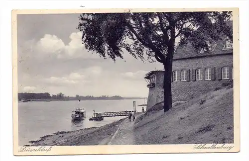 4000 DÜSSELDORF - STOCKUM, Schnellenburg, Schiffsanleger, 1939