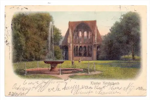 5330 KÖNIGSWINTER - HEISTERBACH, Kloster Heisterbach, 1903, color