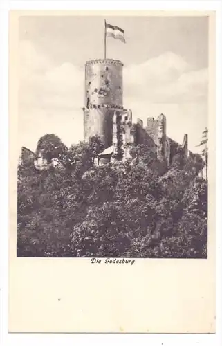 5300 BONN - BAD GODESBERG, Godesburg, Kaiserfahne, Lieder-Text "GODESBERG" von Gottfried Kentenich