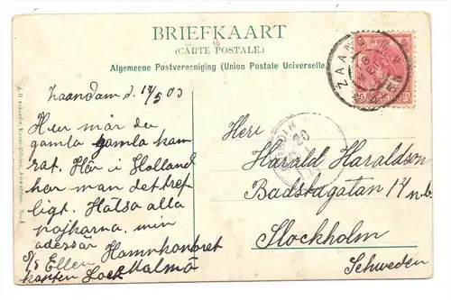 NL - NOORD HOLLAND - ZAANDAM, Papenpadsluis, 1903