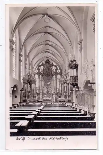 5040 BRÜHL, Klosterkirche, Innenansicht, 1951