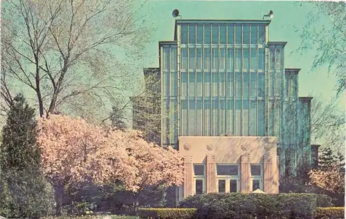 USA - MISSOURI - ST. LOUIS, Jewel Box and Cherry Blossoms, 1965