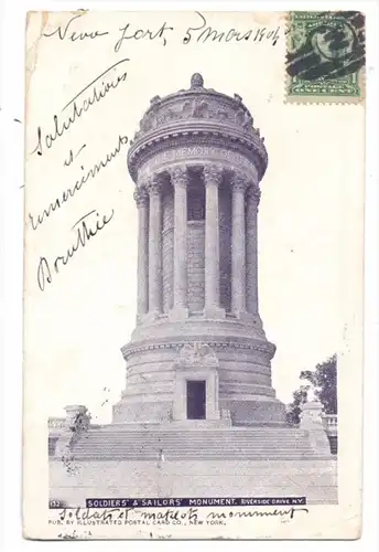 USA - NEW YORK - Soldiers & Sailors Monument, Riverside Drive, 1904