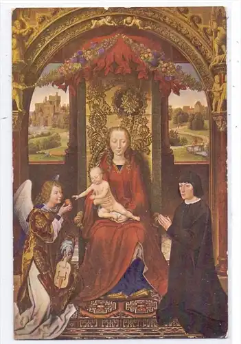 ENGEL / Angel / Ange / Angelo - Hans Memling, Madonna mit Kind und Engel