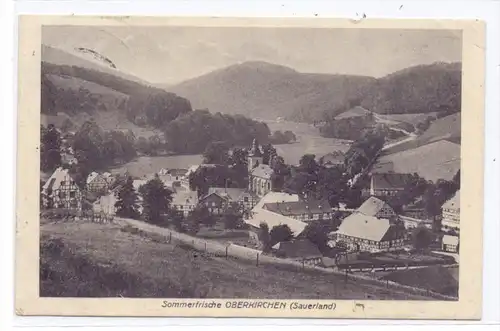 5948 SCHMALLENBERG - OBERKIRCHEN, Ortsansicht, 1930