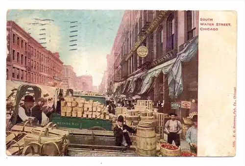 USA - ILLINOIS - CHICAGO, South Water Street, 1907