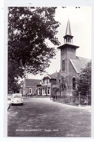 NL - NOORD HOLLAND - NOORD - SCHARWOUDE, Geref. Kerk, VW-Käfer