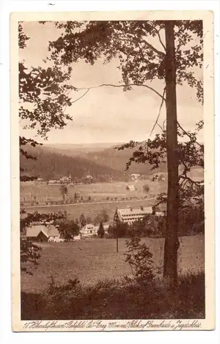 0-8242 ALTENBERG - REHEFELD, Blick auf Grenzbaude und Jagdschloss, 1935