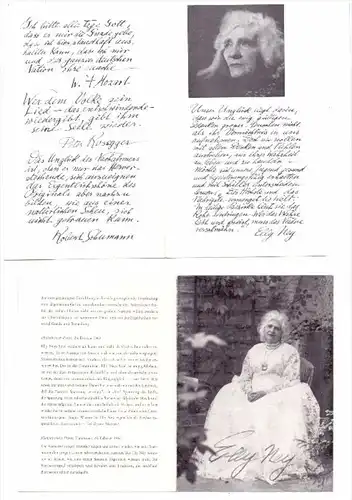 MUSIK - ELLY NEY, kleine Sammlung mit Autographen