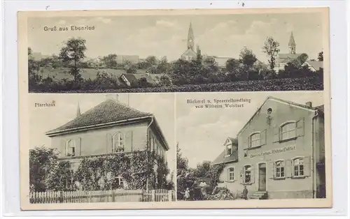 8501 ALLERSBERG - EBENRIED, Bäckerei & Spezereihandlung Wohlfahrt / Pfarrheim / Panorama