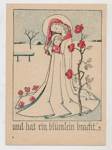 RELIGION - CHRISTENTUM - Mutter Gottes und Jesus, "und hat ein blümlein gebracht"