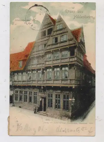 3200 HILDESHEIM, Altdeutsches Haus, 1900, handcoloriert