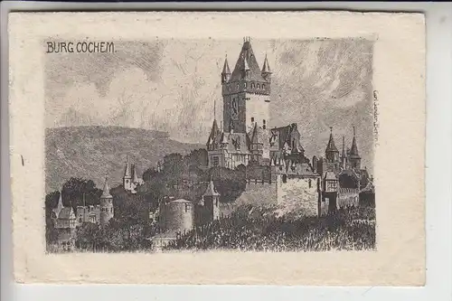 5590 COCHEM; Burg Cochem, Kupferdruck, Carl Jander - Berlin