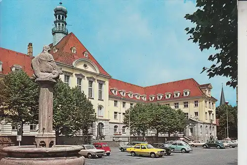 4900 HERFORD, Rathaus 1977, Auto - Opel Rekord