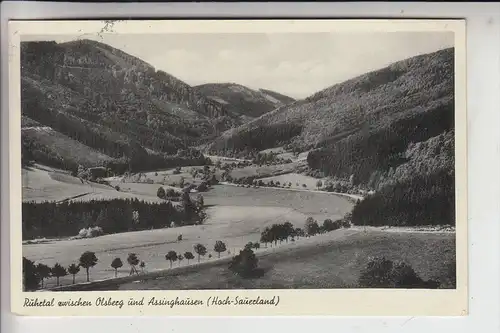 5787 OLSBERG, Ruhrtal zwischen Olsberg und Assinghausen 1953