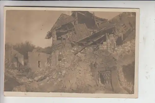F 51220 BRIMONT, Zerstörungen 1.Weltkrieg, Photo-AK, 12.Juli 1917