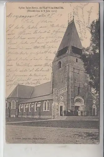 F 02520 FLAVY - LE - MARTEL, Eglise St. Remy, deutsche Feldpost