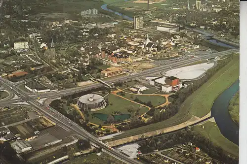 4670 LÜNEN, Luftaufnahme, Stadtmitte 1977