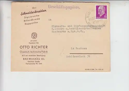 SPORT - BILLARD - Billardkreide - Chalk, Fa. Otto Richter, Bad Muskau DDR/GDR 1964