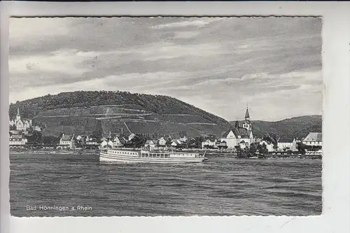 5462 BAD HÖNNINGEN, Rheinansicht mit Rheindampfer, 1957