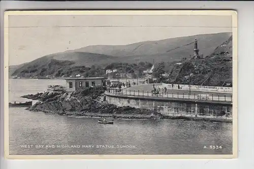 UK - SCOTLAND - ARGYLSHIRE - DUNOON, West Bay and Highland Mary Statue, 1959