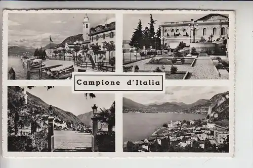 I 22060 CAMPIONE D'ITALIA, Mehrbildkarte