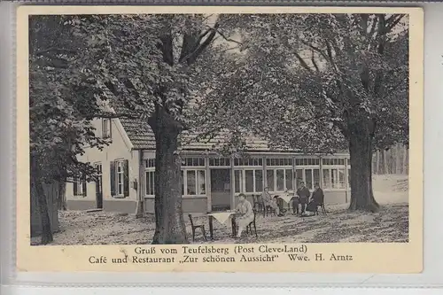 4193 KRANENBURG - WYLER, Gruß vom Teufelsberg, Cafe/Restaurant "Zur schönen Aussicht"