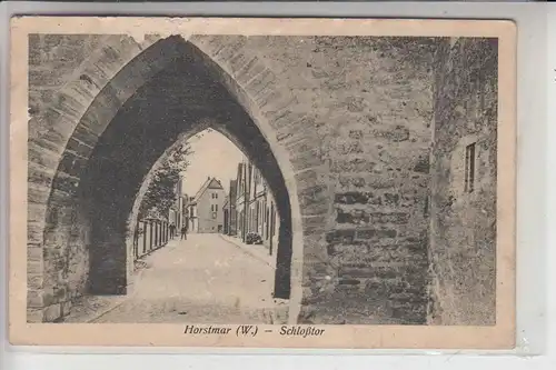 4435 HORSTMAR, Schlosstor, Briefmarke fehlt