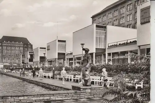 4600 DORTMUND, Hüttenmann am Hauptbahnhof 1967