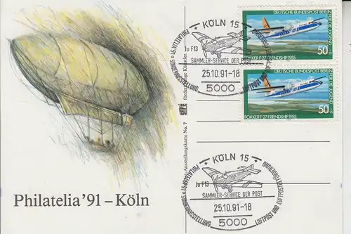 FLUGZEUGE - Sonderstempel Philatelia 1991 Köln