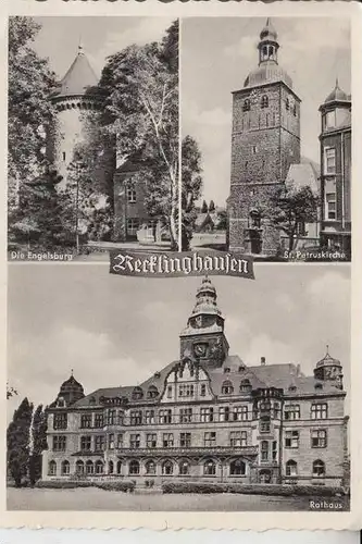 4350 RECKLINGHAUSEN, Mehrbildkarte 1957