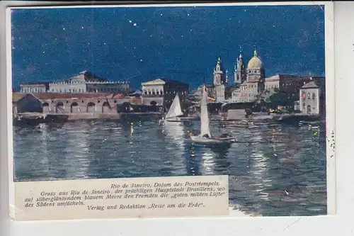 BRASILIEN - RIO DE JANEIRO, Künstler-Karte, early-card - undivided back