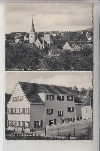 5463 UNKEL - BRUCHHAUSEN, Ortsansicht & Landschulheim 1960