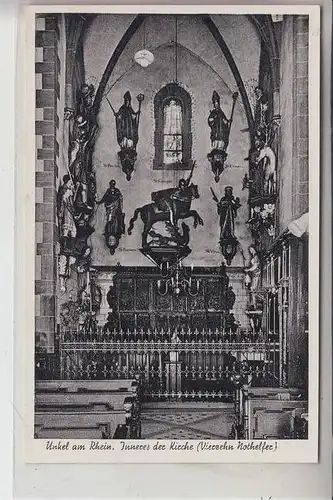 5463 UNKEL, Inneres der Kirche 1949