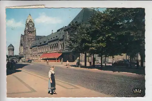 F 57000 METZ, La Gare, Bahnhof - Station 1962