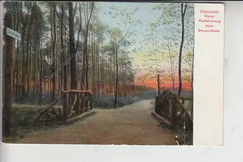 3000 HANNOVER, Neuer Radfahrerweg beim Steuerndiebe 1903