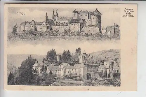 5108 MONSCHAU, Schloss Monschau 1792 und jetzt