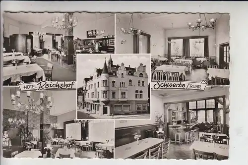 5840 SCHWERTE, Hotel Reichshof, Mehrbildkarte 1957