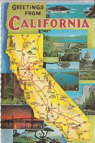 LANDKARTEN - MAPS - California