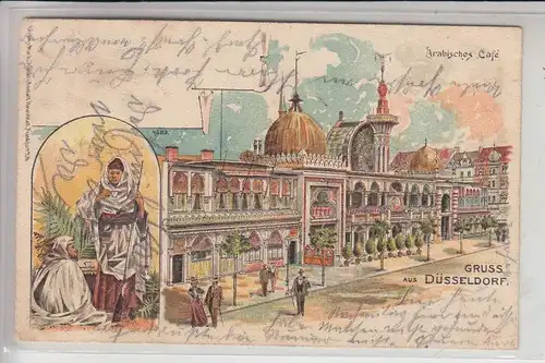 4000 DÜSSELDORF, Arabisches Cafe 1901, Lithographie