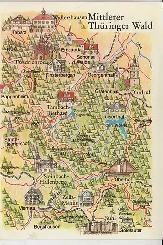 LANDKARTEN - MAPS - Mittlerer Thüringer Wald