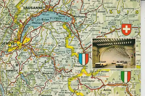 LANDKARTEN - MAPS - MONT BLANC / Lac Leman