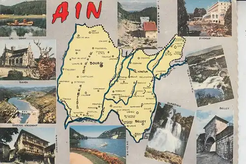 LANDKARTEN - MAPS - F 01 Departement de L'AIN