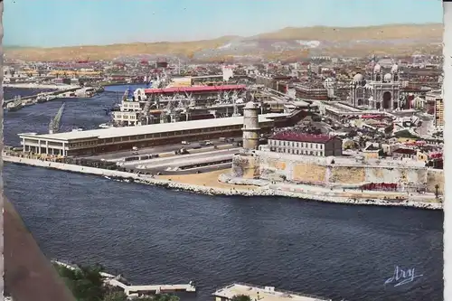 F 13000 MARSEILLE, Vue airienne, Bassins de la Joliette et la Grande Jetee