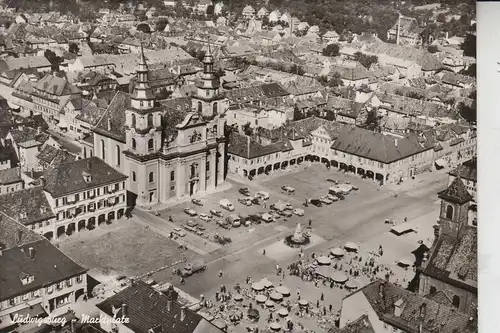 7140 LUDWIGSBURG, Marktplatz Luftaufnahme