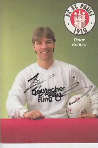 SPORT - FUSSBALL - FC ST. PAULI - Peter Knäbel - Autogramm