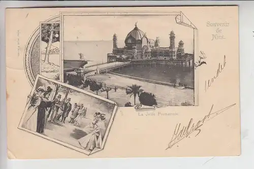 F 06000 NICE / NIZZA, Souvernir de Nice, La Jetee Promenade, 1900