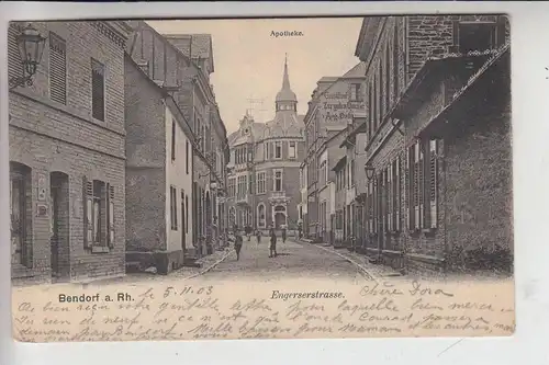 5413 BENDORF, Engerserstrasse mit Apotheke, 1903